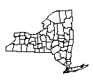 Map of Bronx County, NY