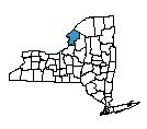Map of Jefferson County, NY