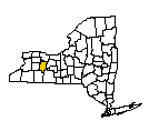 Map of Livingston County, NY