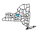 Map of Onondaga County, NY