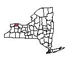 Map of Orleans County, NY