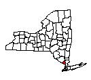 Map of Rockland County, NY