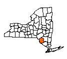 Map of Sullivan County, NY