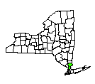Map of Westchester County, NY