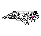 Map of Beaufort County, NC