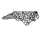 Map of Caswell County, NC