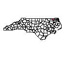 Map of Gates County, NC