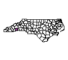Map of Henderson County, NC