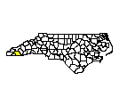 Map of Macon County, NC