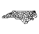 Map of Mitchell County, NC