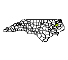 Map of Washington County, NC