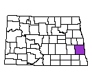 Map of Cass County, ND