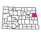 Map of Grand Forks County, ND