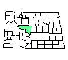 Map of McLean County, ND