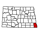 Map of Richland County, ND