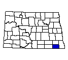 Map of Sargent County, ND
