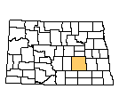 Map of Stutsman County, ND