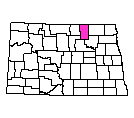 Map of Towner County, ND