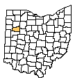 Map of Allen County, OH
