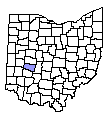 Map of Clark County, OH