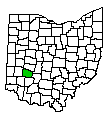 Map of Greene County, OH