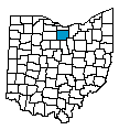 Map of Huron County, OH