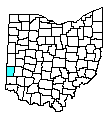 Map of Preble County, OH