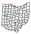Map of Shelby County, OH