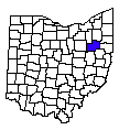 Map of Stark County, OH