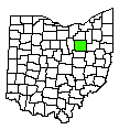 Map of Wayne County, OH