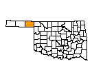 Map of Beaver County, OK