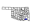 Map of Choctaw County, OK