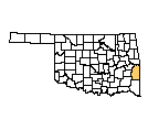 Map of Le Flore County, OK