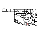 Map of Marshall County, OK