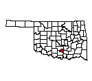 Map of Murray County, OK