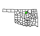 Map of Noble County, OK