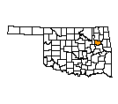 Map of Wagoner County, OK