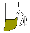 Map of Washington County, RI