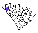 Map of Anderson County, SC