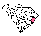 Map of Georgetown County, SC