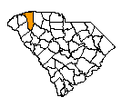 Map of Greenville County, SC