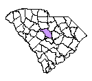 Map of Richland County, SC