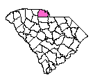 Map of York County, SC