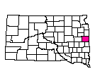 Map of Brookings County, SD