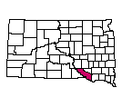 Map of Charles Mix County, SD