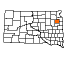 Map of Codington County, SD
