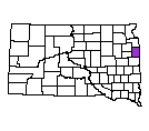 Map of Deuel County, SD