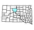 Map of Dewey County, SD