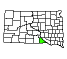 Map of Gregory County, SD