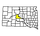 Map of Stanley County, SD